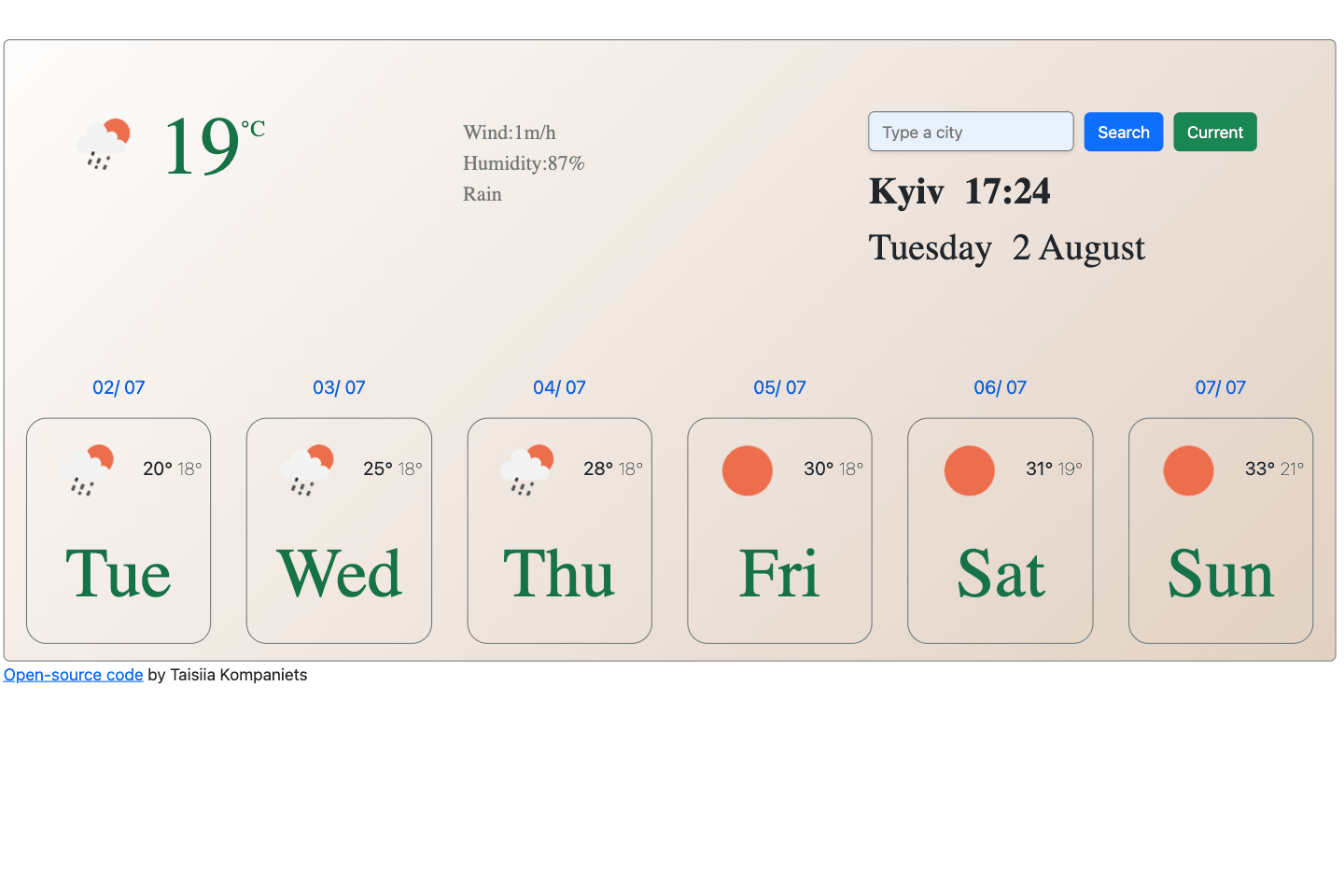 Weather Project JS